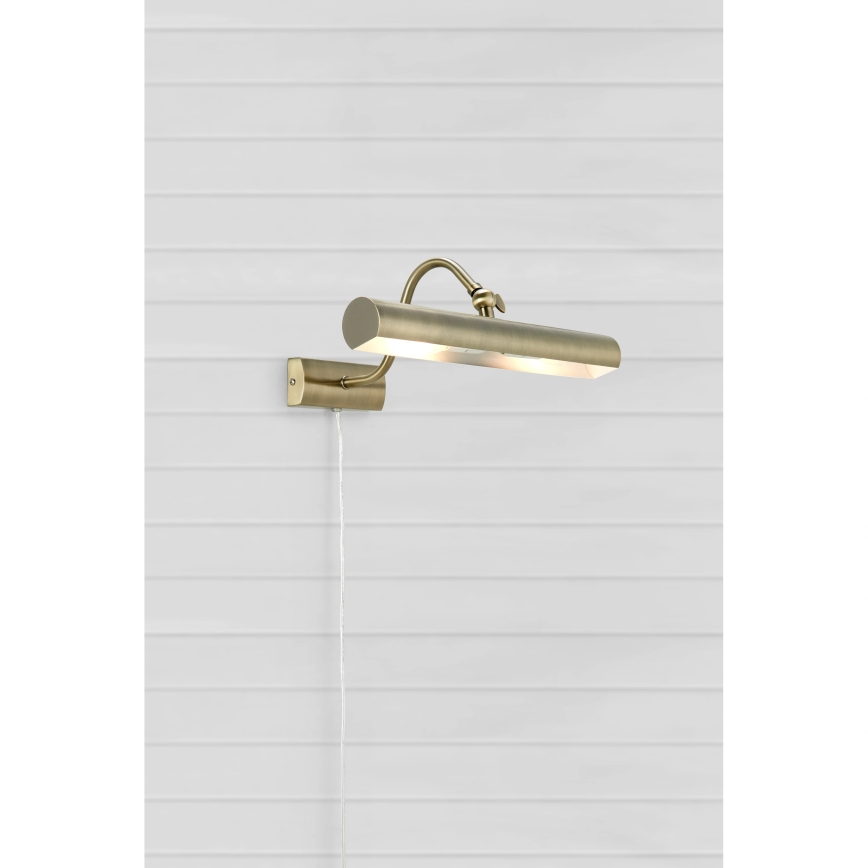 Markslöjd 108982 - Obrazové svítidlo CIGLIA 2xE14/40W/230V mosaz