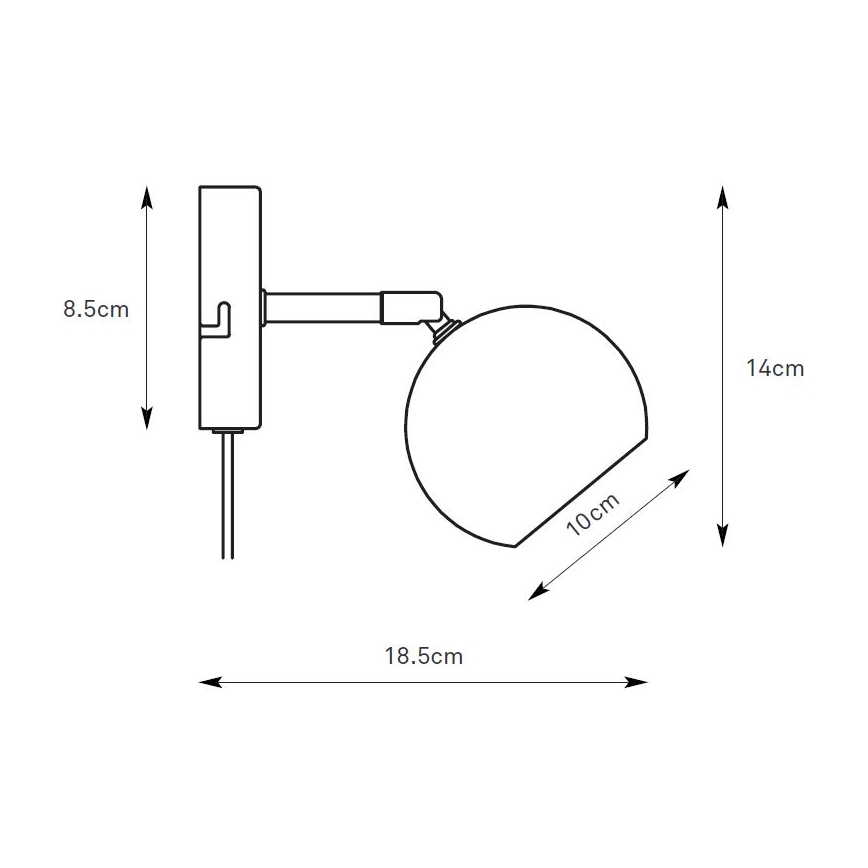Markslöjd 108984 - Nástěnné bodové svítidlo POP 1xGU10/7W/230V hnědá