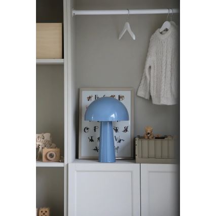 Markslöjd 108994 - Stolní lampa MANTAR 1xE14/40W/230V modrá