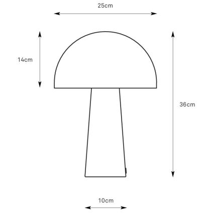 Markslöjd 108994 - Stolní lampa MANTAR 1xE14/40W/230V modrá
