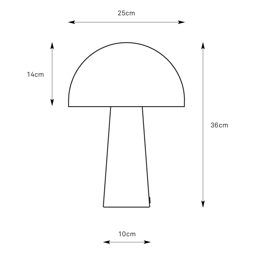 Markslöjd 108994 - Stolní lampa MANTAR 1xE14/40W/230V modrá