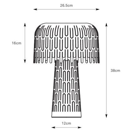 Markslöjd 109005 - Stolní lampa VERBERA 1xE14/40W/230V šedá