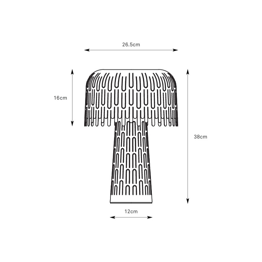 Markslöjd 109005 - Stolní lampa VERBERA 1xE14/40W/230V šedá