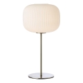 Markslöjd 109007 - Stolní lampa SOBER 1xE27/40W/230V bílá/matný chrom