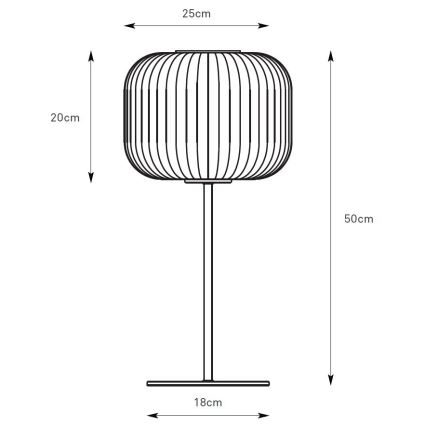 Markslöjd 109007 - Stolní lampa SOBER 1xE27/40W/230V bílá/matný chrom