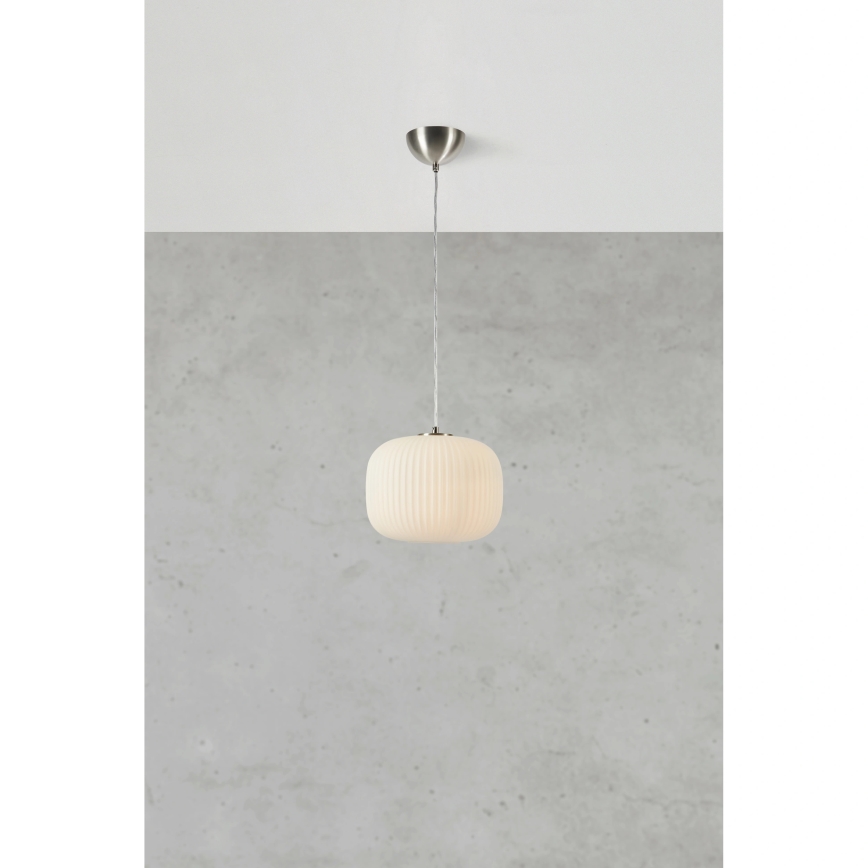 Markslöjd 109008 - Lustr na lanku SOBER 1xE27/40W/230V pr. 25 cm matný chrom