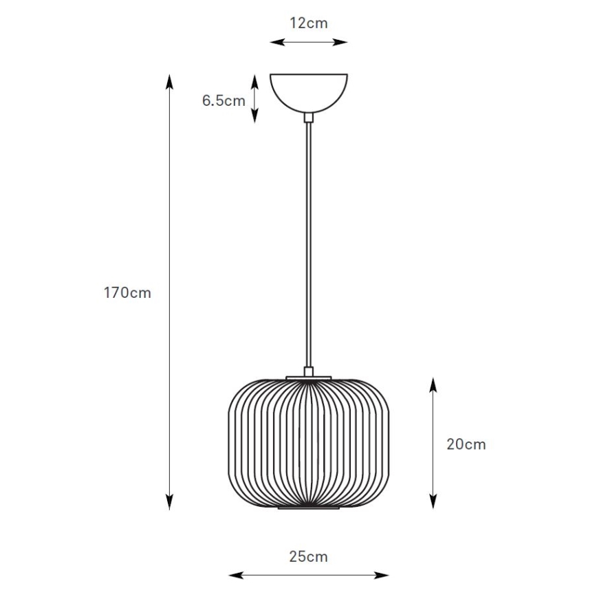 Markslöjd 109008 - Lustr na lanku SOBER 1xE27/40W/230V pr. 25 cm matný chrom