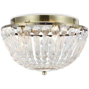 Markslöjd 109031 - Koupelnové stropní svítidlo ESTELLE 3xG9/20W/230V pr. 30 cm IP44 mosaz
