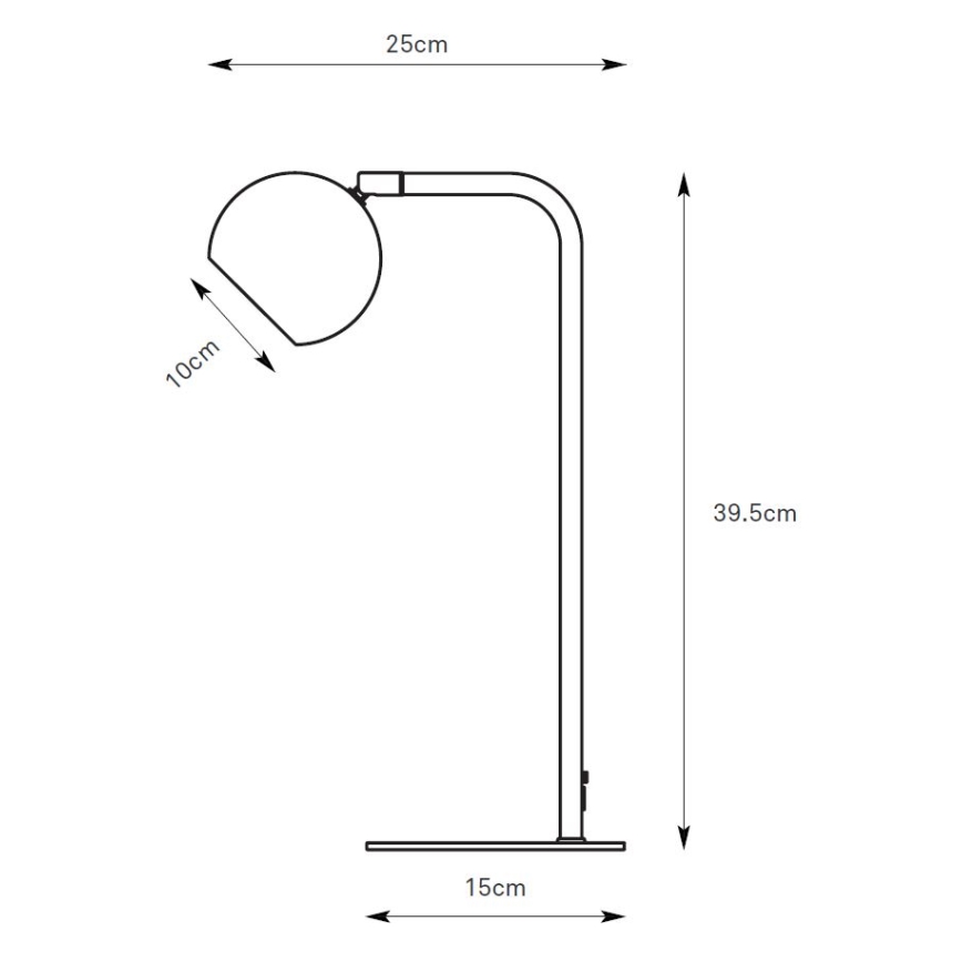 Markslöjd 109032 - Stolní lampa POP 1xGU10/7W/230V šedá