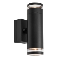 Markslöjd 109104 - LED Stmívatelné venkovní nástěnné svítidlo LUNO 2xLED/4,9W/230V IP65 černá
