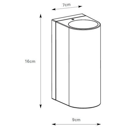 Markslöjd 109112 - LED Stmívatelné venkovní nástěnné svítidlo ALOR 2xLED/4,9W/230V IP65 stříbrná
