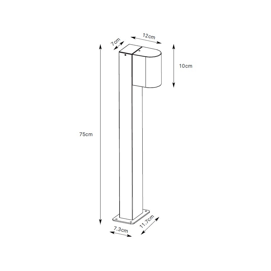 Markslöjd 109113 - LED Stmívatelná venkovní lampa ALOR LED/4,9W/230V IP65 černá