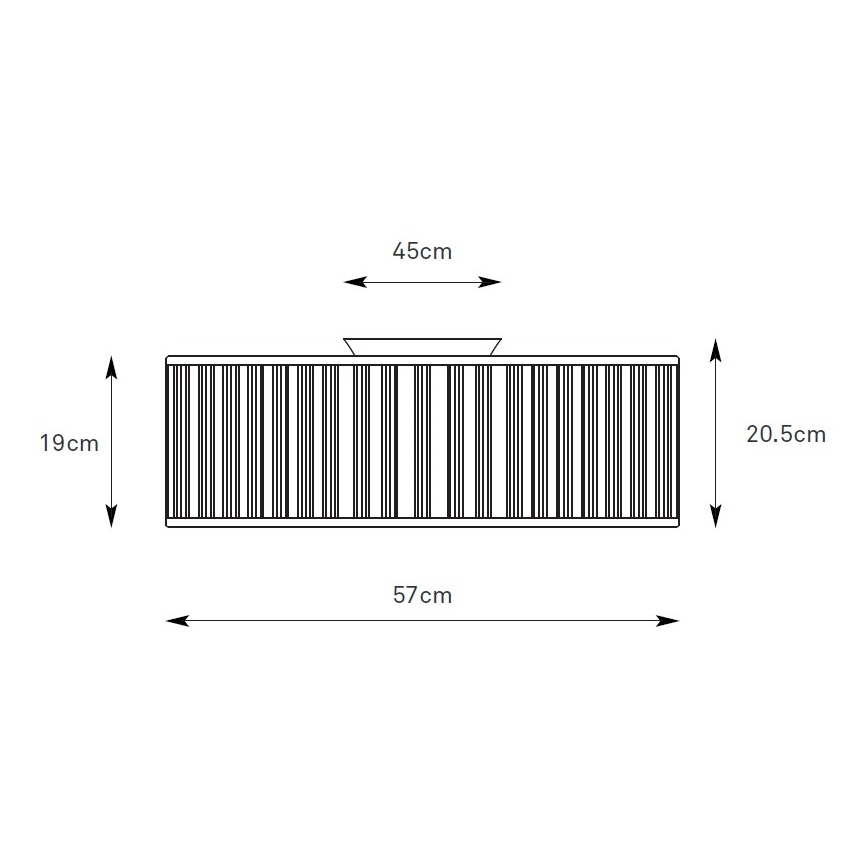 Markslöjd 109133 - Stropní svítidlo LUX 3xE27/60W/230V pr. 57 cm len