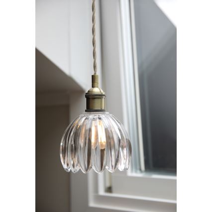 Markslöjd 109136 - Lustr na lanku GOTA 1xE14/40W/230V pr. 13 cm mosaz/čirá