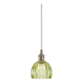 Markslöjd 109138 - Lustr na lanku GOTA 1xE14/40W/230V kouřová zelená/mosaz