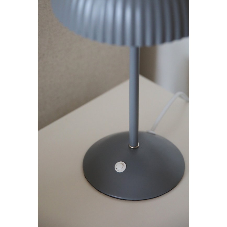 Markslöjd 109139 - Stolní lampa ZIN 2xG9/20W/230V šedá