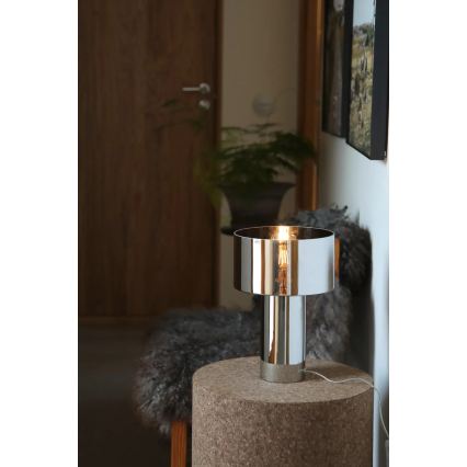 Markslöjd 109144 - Stolní lampa CORIN 1xE27/60W/230V lesklý chrom