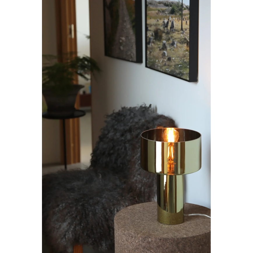 Markslöjd 109145 - Stolní lampa CORIN 1xE27/60W/230V zlatá