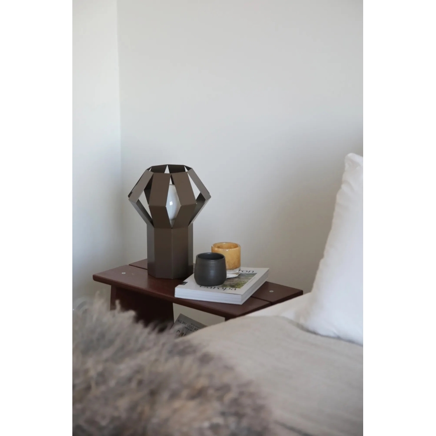 Markslöjd 109148 - Stolní lampa OCTA 1xE27/60W/230V hnědá