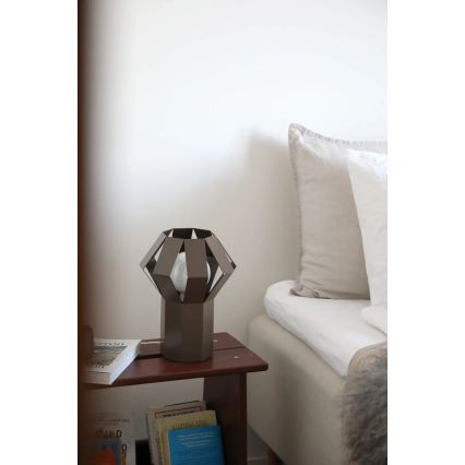 Markslöjd 109148 - Stolní lampa OCTA 1xE27/60W/230V hnědá