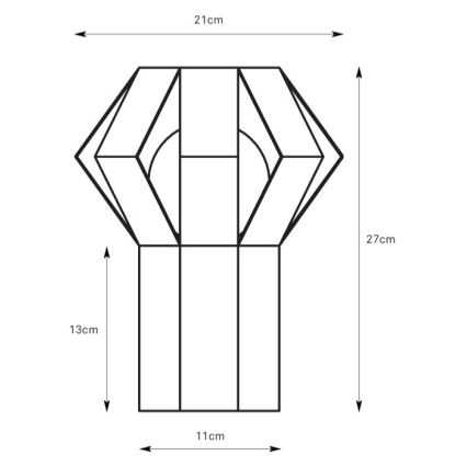 Markslöjd 109148 - Stolní lampa OCTA 1xE27/60W/230V hnědá