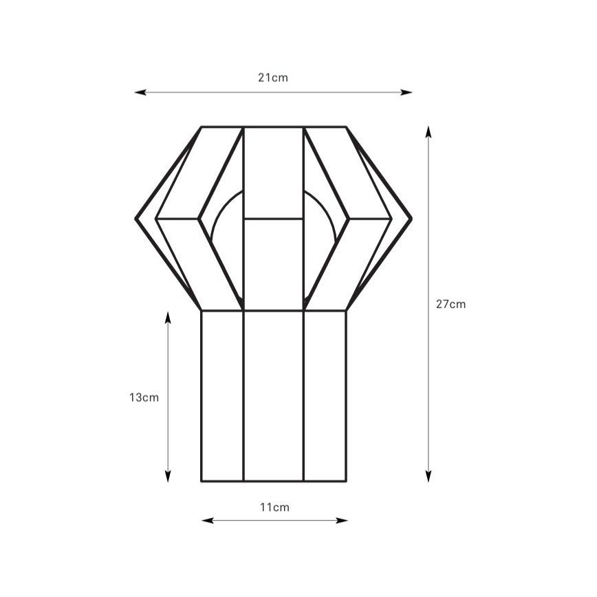 Markslöjd 109149 - Stolní lampa OCTA 1xE27/60W/230V oranžová