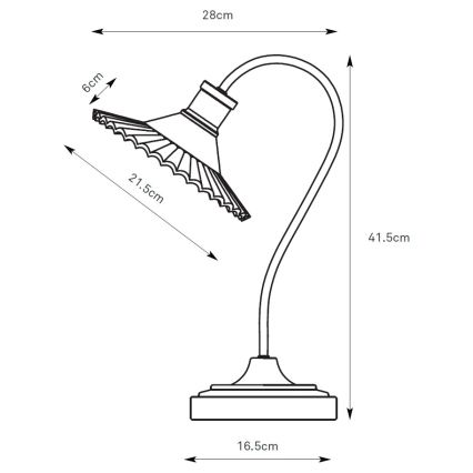 Markslöjd 109151 - Stolní lampa NOVIA 1xE27/60W/230V černá/kouřová šedá