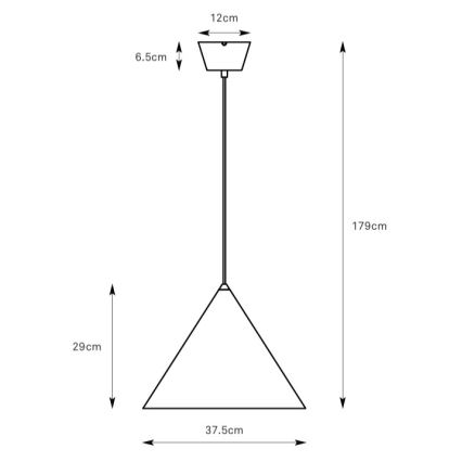 Markslöjd 109162 - Lustr na lanku TIP 1xE27/60W/230V šedá