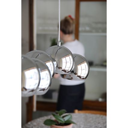 Markslöjd 109168 - Lustr na lanku CUPOLO 7xE14/40W/230V lesklý chrom