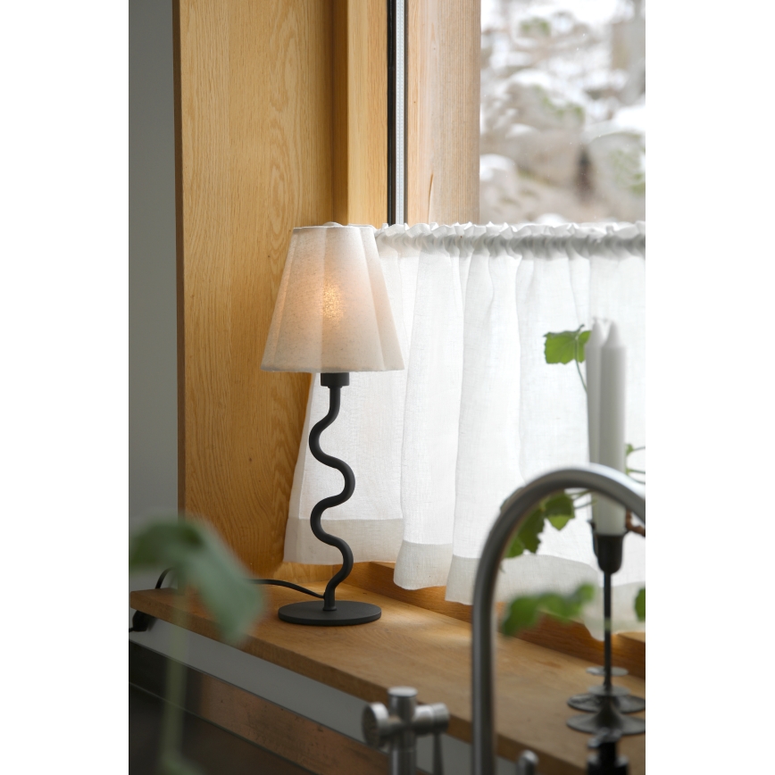 Markslöjd 109171 - Stolní lampa VEYA 1xE14/40W/230V len/černá