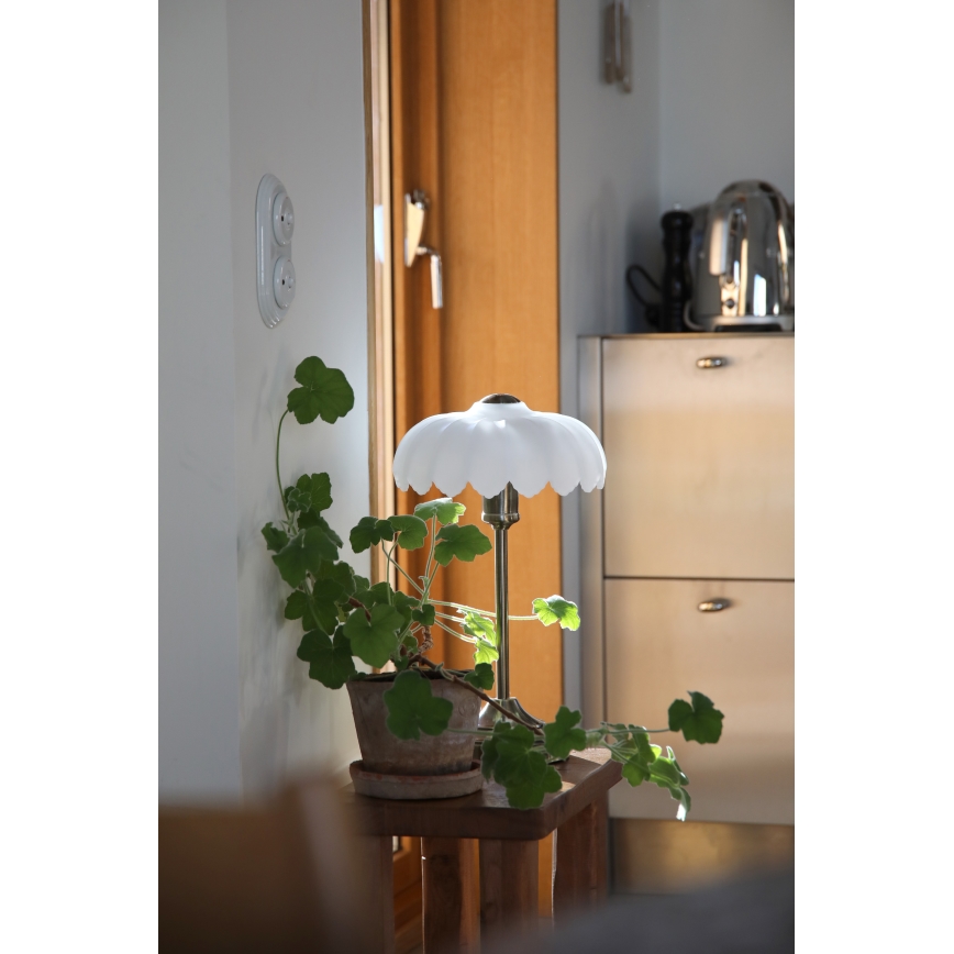 Markslöjd 109179 - Stolní lampa KURAGE 1xE27/60W/230V mosaz/bílá