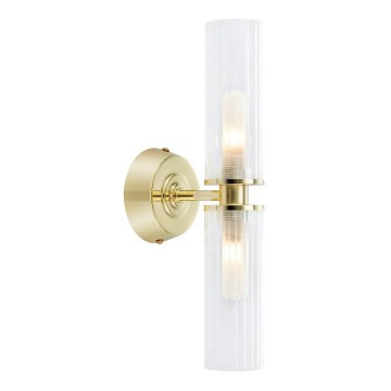 Markslöjd 109236 - Koupelnová nástěnná lampa RIMINI 2xG9/20W/230V IP44 mosaz