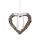 Markslöjd 703102 - Vánoční dekorace HOLSTAD LED/0,9W/3xAA srdce šedá 25cm