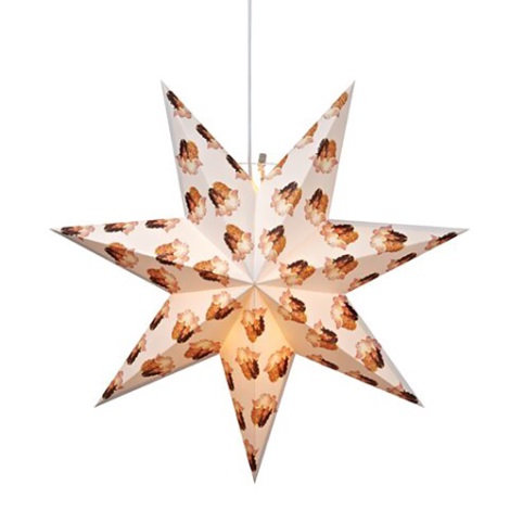 Markslöjd 703116 - Vánoční dekorace MINNA 1xE14/25W/230V hvězda 45 cm