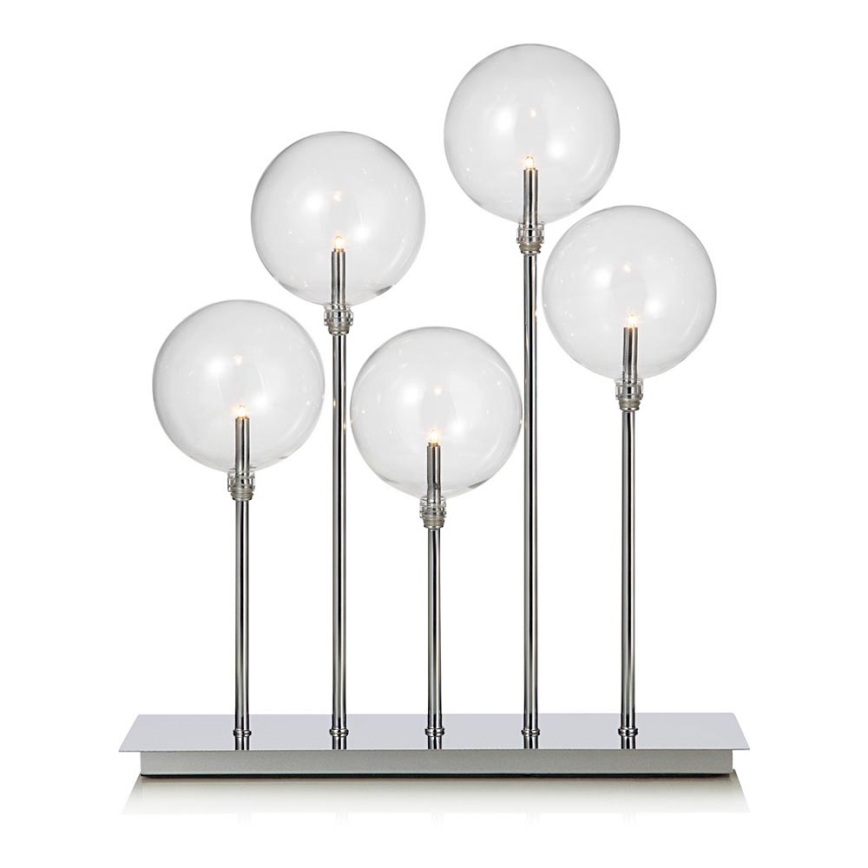 Markslöjd 703519 - Vánoční svícen MÄSTER 7xE5/0,8W/230/12V matný chrom