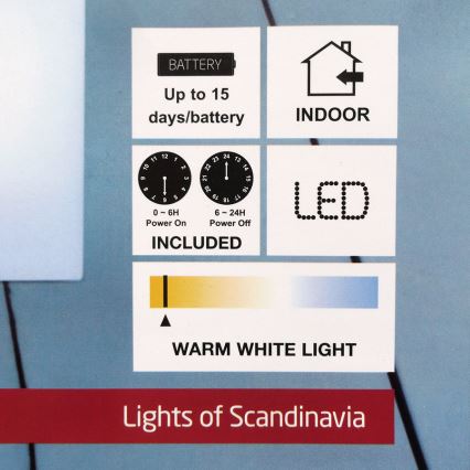 Markslöjd 703529 - SADA 3x LED dekorativní svíčka LANGÖ 3xLED/0,03W/3xAAA