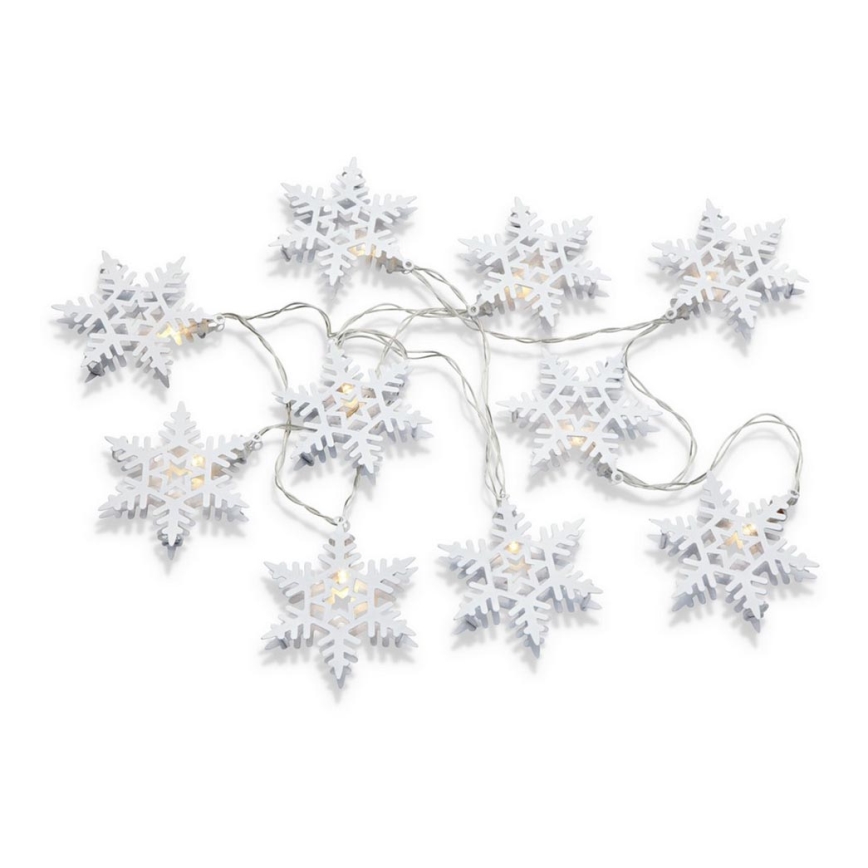Markslöjd 703747 - LED Vánoční řetěz PRINCE 10xLED/3xAA 2,15m teplá bílá