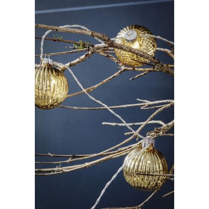Markslöjd 703781 - LED Vánoční řetěz BIGSOLO 10xLED 1,65m teplá bílá