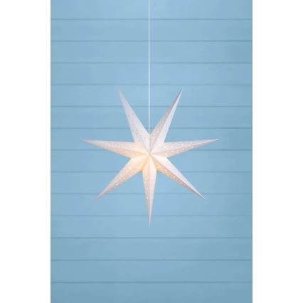 Markslöjd 703876 - Vánoční dekorace SOLVALLA 1xE14/25W/230V pr. 75 cm bílá