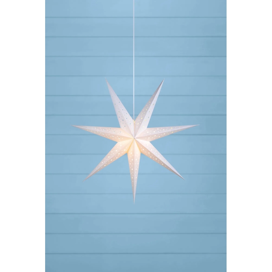 Markslöjd 703876 - Vánoční dekorace SOLVALLA 1xE14/25W/230V pr. 75 cm bílá