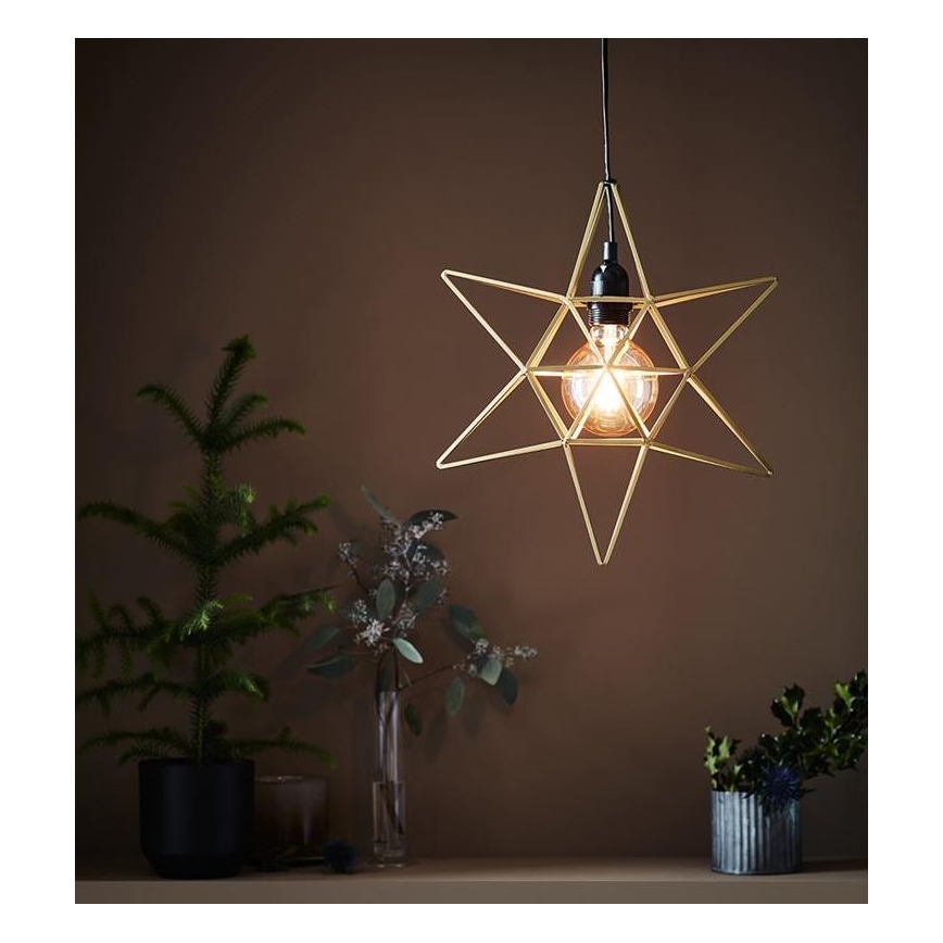 Markslöjd 705298 - Vánoční dekorace CONTOUR 1xE27/40W/230V zlatá