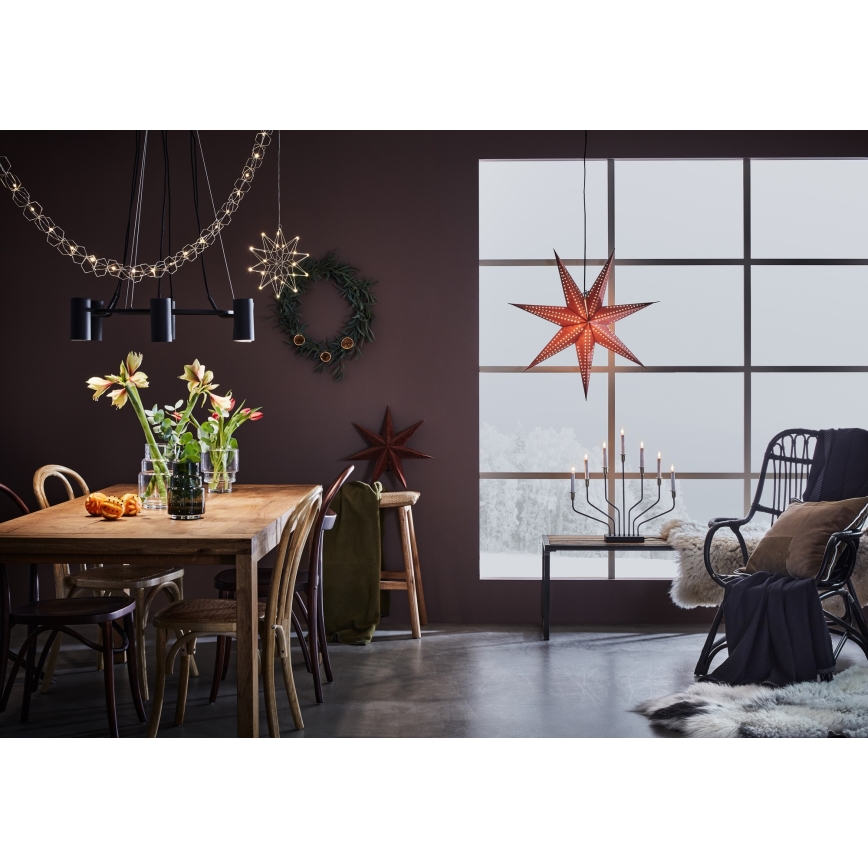 Markslöjd 705753 - LED Dekorační řetěz SERVE LED/3xAA 1,9m stříbrná