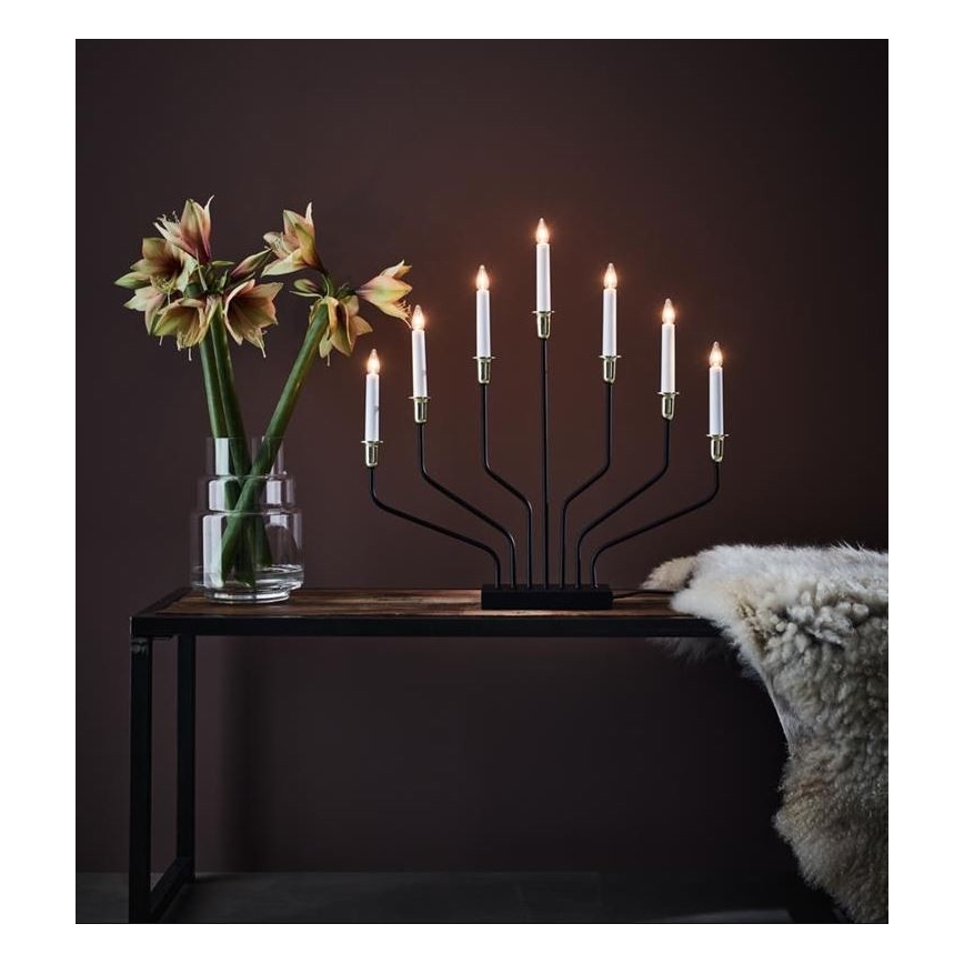 Markslöjd 705758 - Vánoční svícen BROSA XL 7xE10/3W/230V