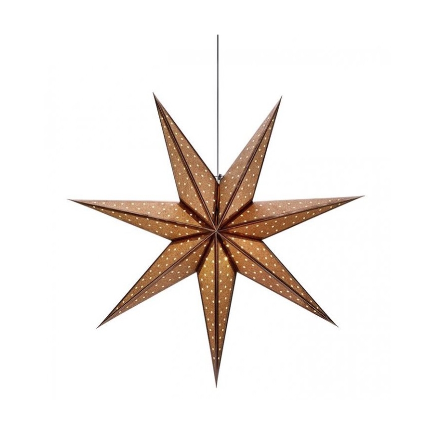 Markslöjd 705793 - Vánoční dekorace GLITTER 1xE14/25W/230V pr. 45 cm bronzová