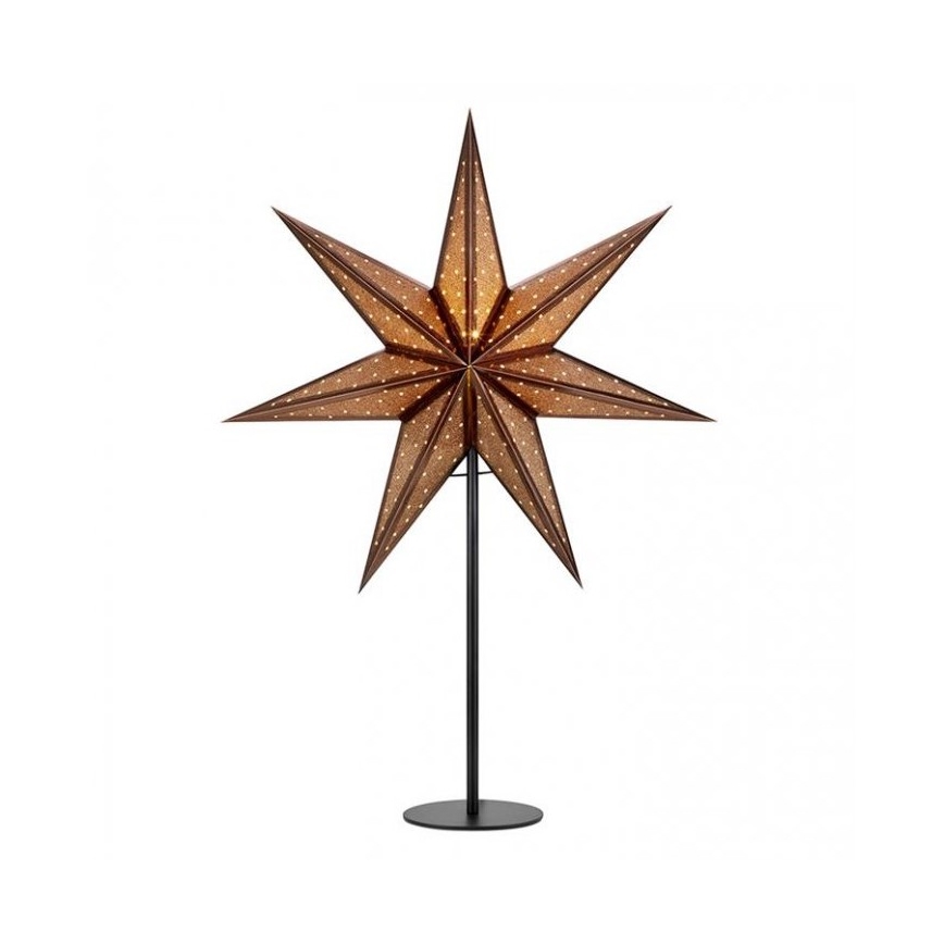 Markslöjd 705796 - Vánoční dekorace GLITTER 1xE14/25W/230V 65 cm bronzová/černá