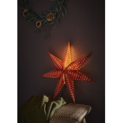Markslöjd 705807 - Vánoční dekorace EMBLA 1xE14/6W/230V pr. 45 cm červená