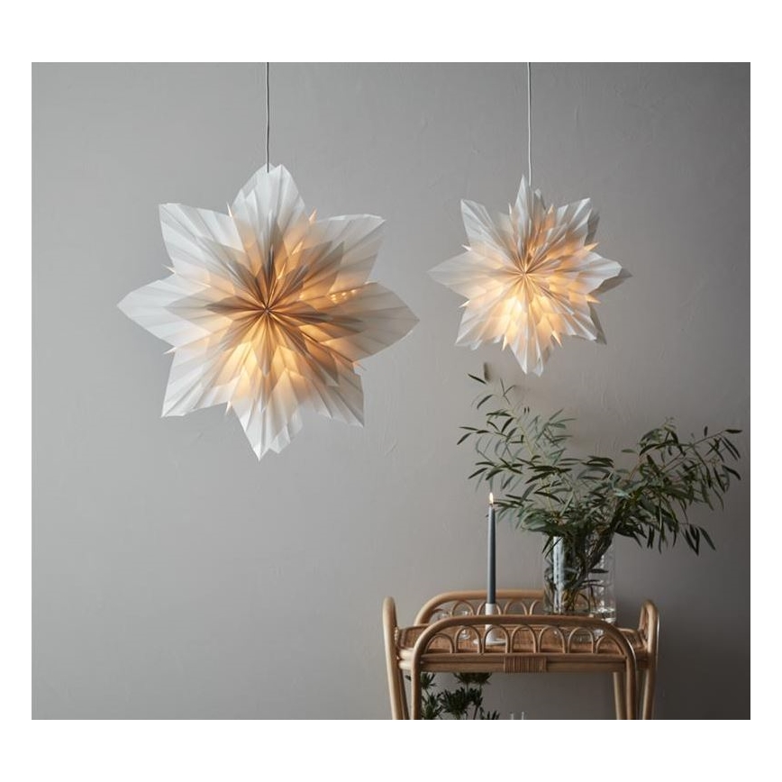 Markslöjd 705835 - Vánoční dekorace NEELA 1xE14/25W/230V pr. 60 cm šedá