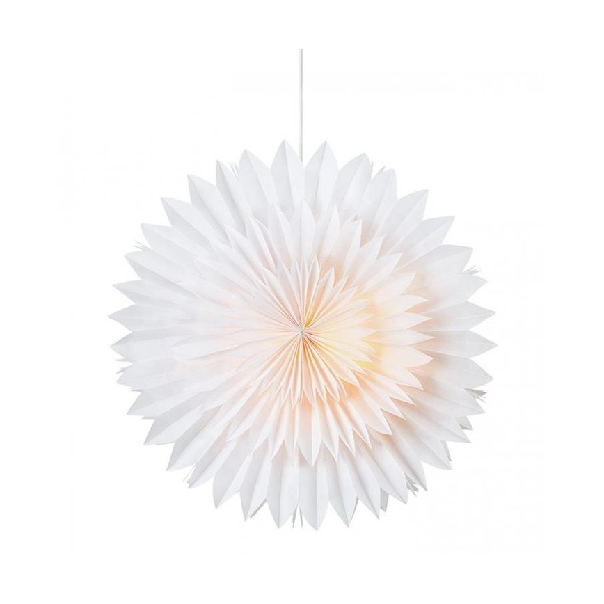Markslöjd 705840 - Vánoční dekorace SOLINA 1xE14/25W/230V pr. 58 cm bílá