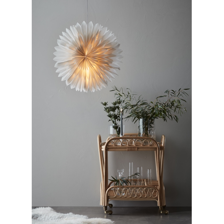 Markslöjd 705841 - Vánoční dekorace SOLINA 1xE14/25W/230V pr. 60 cm bílá