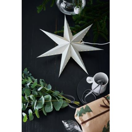Markslöjd 705929 - Vánoční dekorace LIVELY 1xE14/6W/230V pr. 45 cm šedá